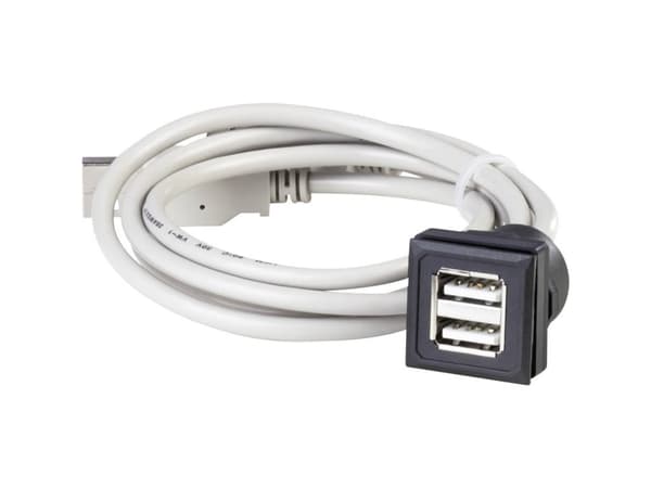 USB-tupla uppoasennus OKTRON-Juwel uppoasennus pystysuoraan OKJ_2USB Schlegel Sisältö: 1 kpl