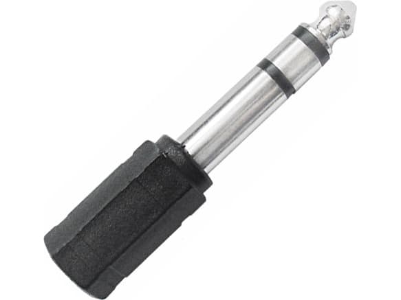 AV-adapter LechPol Jack 6,3 mm - Jack 3,5 mm svart (ZLA0285)