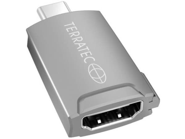 Terratec CONNECT C12, USB Type-C, HDMI, Grå