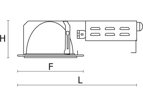 PXF Lighting Oprawa downlight Bari DL EVG 2 x 18W G24q-2 IP20 227mm (PX1489143)