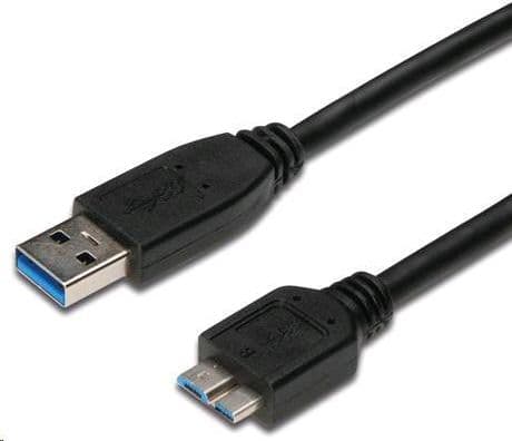 PremiumCord USB-A - microUSB-kabel 2 m Svart (ku3ma2bk)