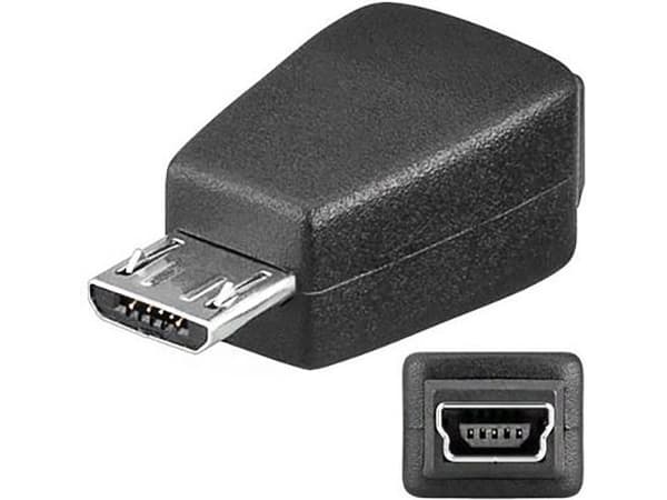 USB-adapter PremiumCord microUSB - miniUSB Czarny (kur-11)