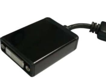 TDCZ KPORTAD04, DisplayPort, DVI-D, Hankjønn, Hunkjønn, 2,7 Gbit/s, Sort