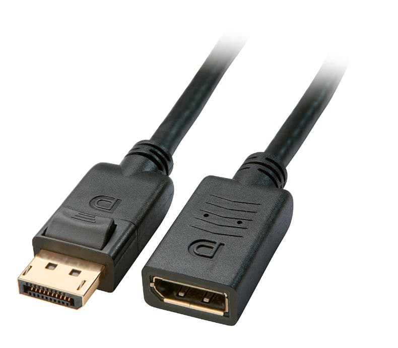 MicroConnect 4K Displayport extender Cable 1m Displayport v. 1.1a HD 1600p Black