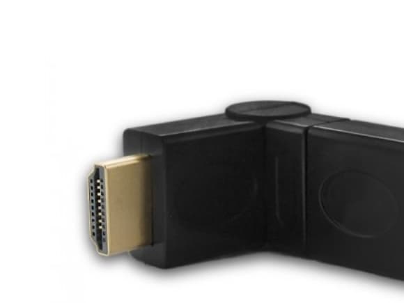 Qoltec - Høyre vinkeladapter for HDMI - HDMI hunn til HDMI hann