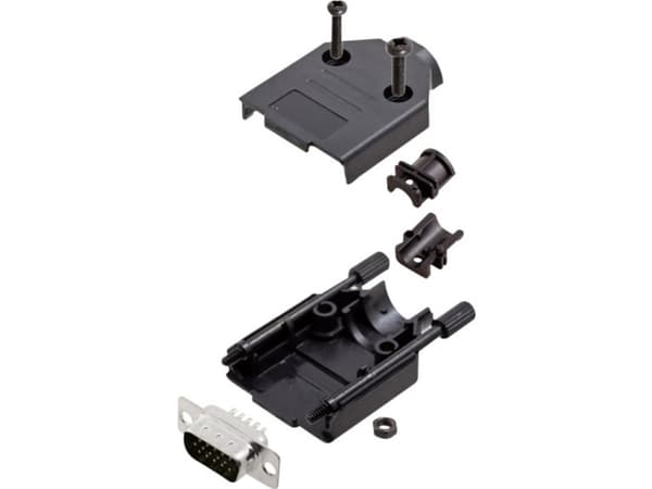 encitech DTPK-P-09-HDP15-K 6355-0053-01 D-SUB stiftliste-sæt 180 ° Poltal: 15 Loddekop 1 Set