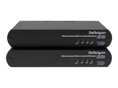 StarTech.com 330ft (100m) USB HDMI over CAT5e / CAT6 KVM Extender - 1080p Uncompressed HD Video - IT Grade KVM Console Extender for PC (SV565UTPHDU)