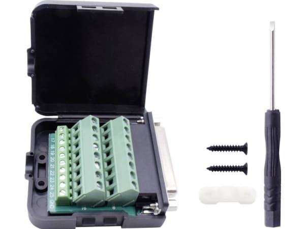 TRU COMPONENTS T1904C103 D-SUB läpivientiliuskasarja Napojen lukumäärä: 25 Ruuvit 1 kpl