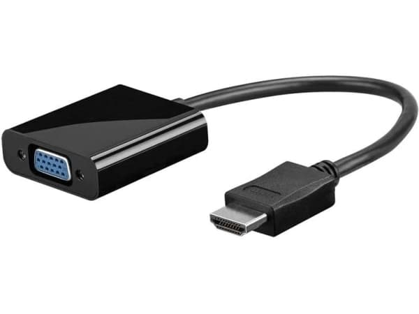 Goobay 68793, 0,1 m, VGA (D-Sub), HDMI Typ A (Standard), Man, Kvinna, Svart