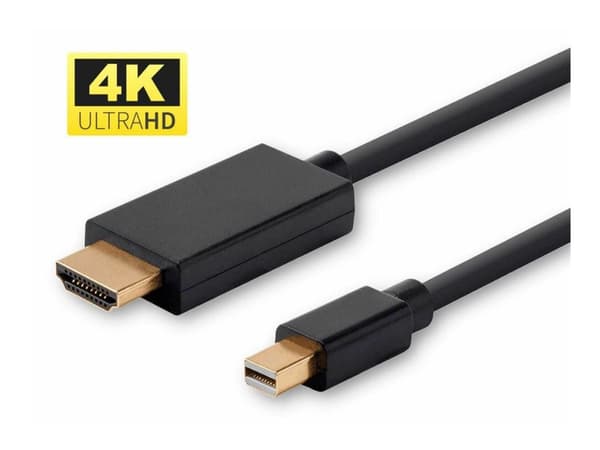MicroConnect - Adapterikaapeli - Mini DisplayPort til HDMI - 3 m - lajittelu - 4K60Hz (4096 x 2160) -tuki