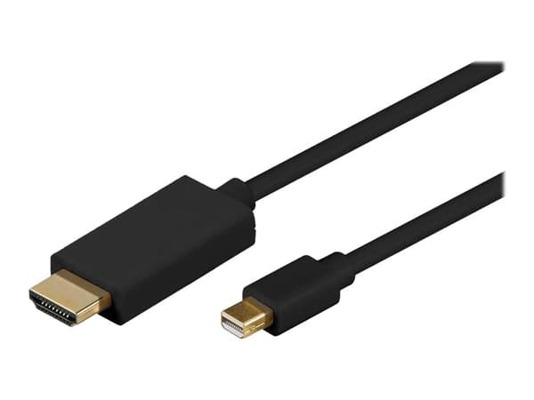 MicroConnect - Adapterkabel - Mini DisplayPort hann til HDMI hann - 3 m - svart - 1080p støtte 60 Hz
