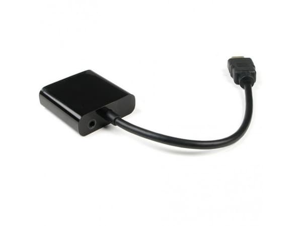 Techly HDMI - VGA+3.5mm M/F, 0,15 m, HDMI, VGA+3.5mm, Hankjønn, Hunkjønn, 1920 x 1200 piksler