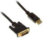 InLine 17115, 5 m, DVI-D, DisplayPort, Hanstik, Hanstik, Sort