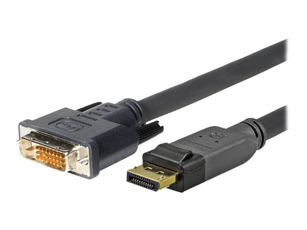 VivoLink Pro - DisplayPort-kabel - DisplayPort (hann) til DVI-D (hann) - 7.5 m - låst, tommelskruer