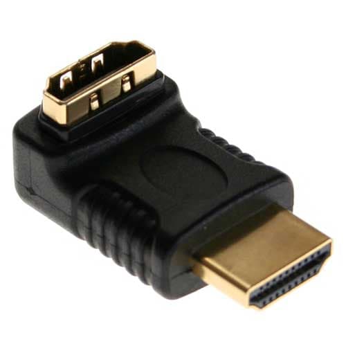 InLine HDMI Adapter Stecker/Buchse Gewinkelt - schwarz