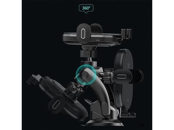 Usams holder USAMS US-CD131 15W Automatic induction holder for glass/board black/black CD131ZJ01