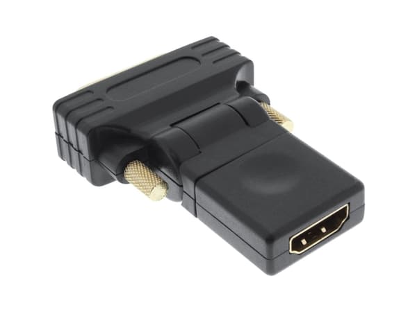 InLine 17660W, HDMI, DVI-D, Svart