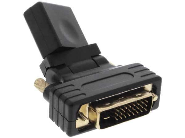 InLine 17660W, HDMI, DVI-D, Svart