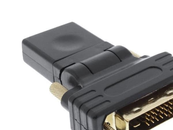 InLine 17660W, HDMI, DVI-D, Svart