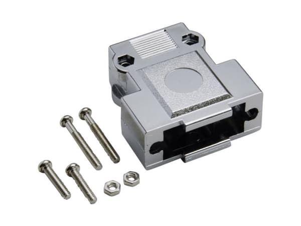 BKL Electronic 10120247 10120247 D-SUB-kabinet Poltal: 9 Plastic, metalliseret 180 ° Sølv 1 stk