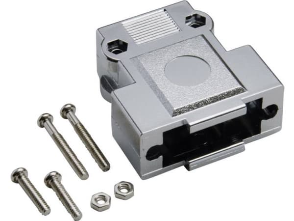 BKL Electronic 10120247 10120247 D-SUB-kabinet Poltal: 9 Plastic, metalliseret 180 ° Sølv 1 stk