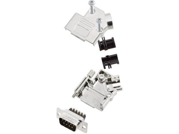 Amphenol L17D45PK-M-15+L717DA15PST D-SUB stiftliste-sæt 45 ° Poltal: 15 Skruer 1 stk