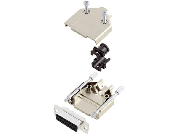 Amphenol Amphenol L17DTPK-M-09+L77SDE09S D-SUB-skärningssats 180° Antal poler: 9 Lödhuvud 1 st