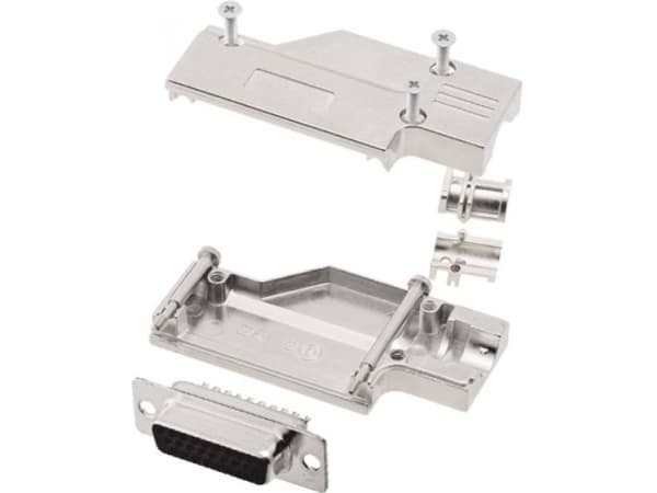 encitech DCMR-FK-09-HDS15-K 6355-0066-11 D-SUB bøsningsliste-sæt 90 ° Poltal: 15 Loddekop 1 Set