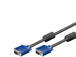 Goobay 93368, 1,8 m, VGA (D-Sub), VGA (D-Sub), Hankjønn, Hankjønn, Sort