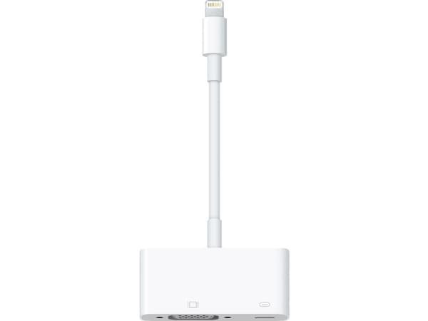 Apple - Video adapter - VGA - Lightning hann til 15 pin D-Sub (DB-15), Lightning hunn - 1080p-støtte