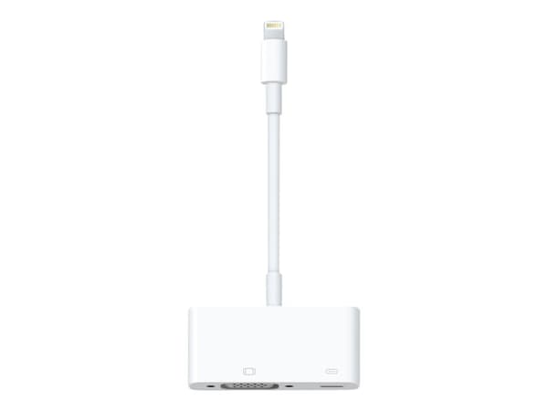 Apple - Video adapter - VGA - Lightning hann til 15 pin D-Sub (DB-15), Lightning hunn - 1080p-støtte