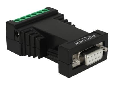 Delock Converter 1 x Serial RS-232 to 1 x Serial RS-422/485 with ESD protection 15 kV surge protection 600 W and 2.5 kV isolation extended temperatur