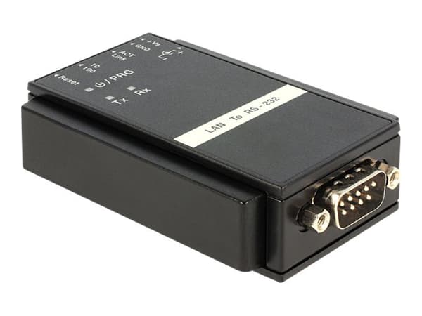 Delock Converter Ethernet LAN > Serial RS-232 - Seriell adapter - Ethernet 100 - RS-232 x 1