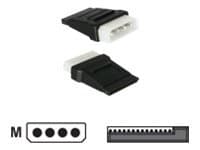 Delock - Strømadapter - SATA-strøm (hann) til 4-pin intern strøm (hann)