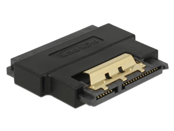 Delock - SATA-adapter - Serial ATA 150/300/600 - SATA-kombination (P) till SATA-kombination (R) spärrad - svart