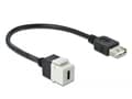 Miniatyrbild 2 av 3: Delock Keystone module - Modulär insättning - USB Typ C - vit