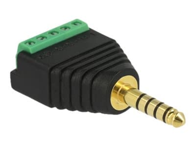 Delock - Audioadapter - balansert stereo 4,4 mm hann til 5-pins terminalblokk