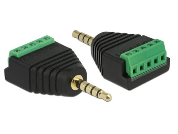 Delock - Audioadapter - 5-pols minijakk hann til 5-pins terminalblokk