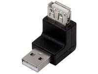 LogiLink USB 2.0 A/A, USB 2.0 A, USB 2.0 A, Sort