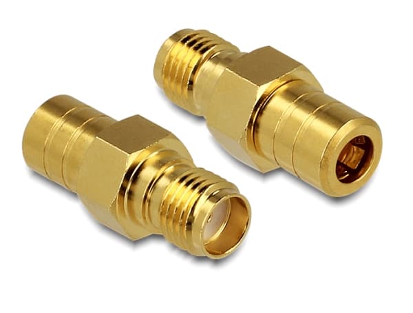 Delock - RF-adapter - SMB hunn til SMA hunn - gull