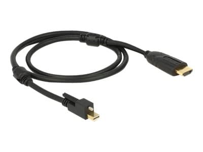 Delock - Adapterkabel - Mini DisplayPort hann til HDMI hann - 2 m - svart - 4K-støtte