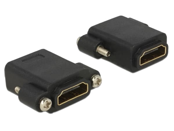 Delock - HDMI-adapter - HDMI hunn til HDMI hunn - svart