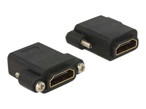 Delock - HDMI-adapter - HDMI hunn til HDMI hunn - svart