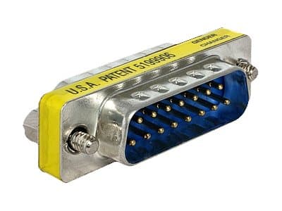 Delock Adapter Sub-D - Seriell könbytare - 15 pin D-Sub (DB-15) (hane) till 15 pin D-Sub (DB-15) (hane)