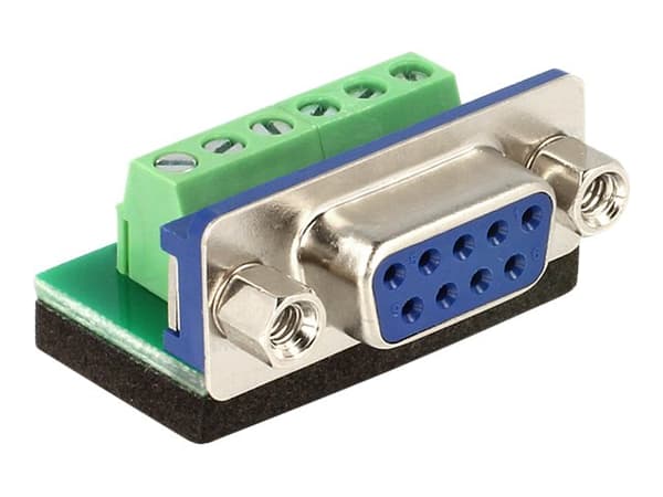 Delock - Seriell adapter - 6-stifts terminalblock (hona) till DB-9 (hona)