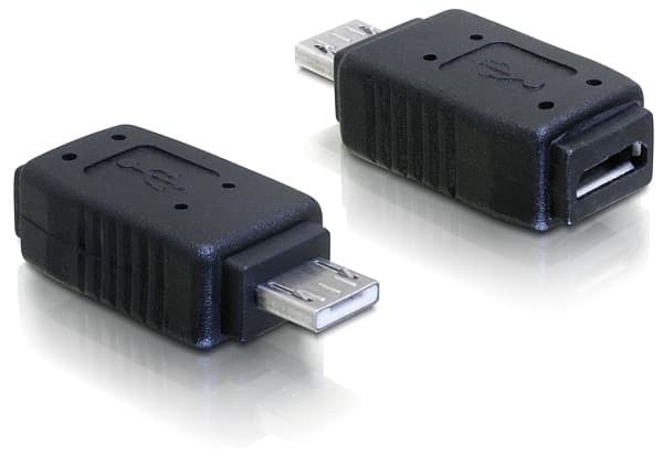 DeLOCK - USB-adapter - Micro-USB Type AB (hun) till Micro-USB Type A (han)
