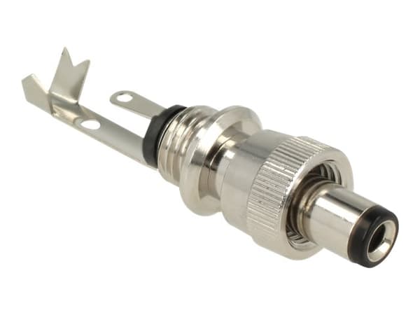 Delock - Strøm-konnektor - DC-pistoke 5,5 mm x 9,5 mm (ID: 2,5 mm) (han) - 18 V - 2 A