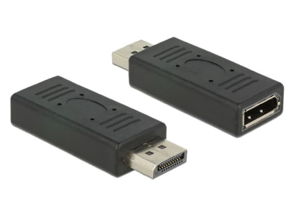 Delock - DisplayPort-adapter - DisplayPort (hann) til DisplayPort (hunn) - svart