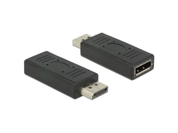 Delock - DisplayPort-adapter - DisplayPort (hann) til DisplayPort (hunn) - svart