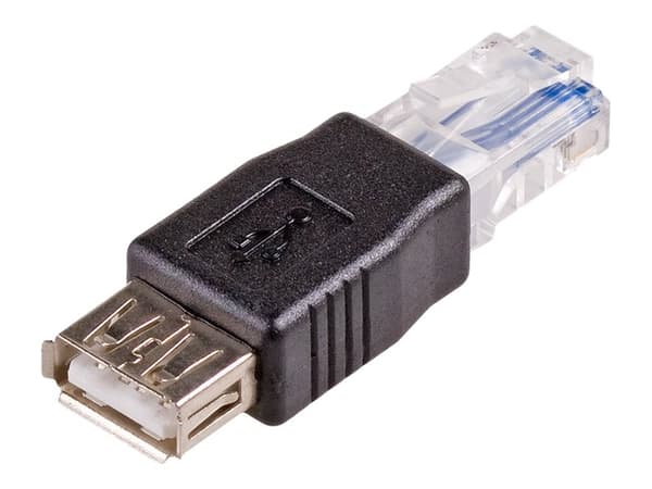 Akyga - Nätverkskort - USB (hona) till RJ-45 (hane) - USB 2.0 - svart